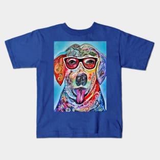 Studious Labrador Kids T-Shirt